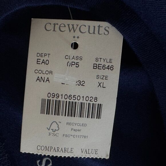 NEW CrewCuts J. Crew Tee Shirttail Hem Girls Size 12-14 XL - Picture 4 of 9
